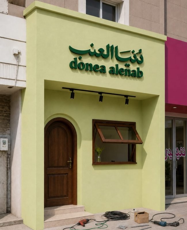لوحات حروف بارزة محلات جيزان الروائع الفنية