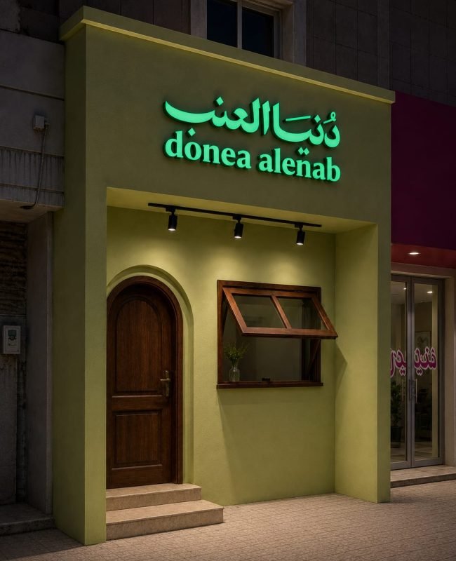 لوحات حروف بارزة محلات جيزان الروائع الفنية